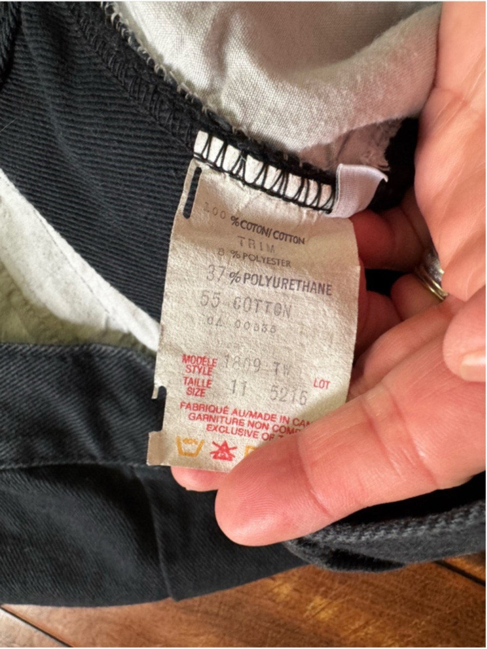 Vintage Black Tapered High Rise Pants Minimalist Workwear - Picture 8 of 13